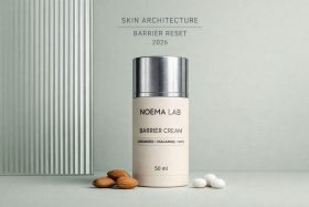 Biały krem do twarzy Noema Lab Barrier Cream z metalową nakrętką