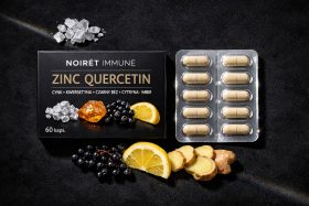 Suplement diety Zinc Quercetin w kapsułkach z cytryną, imbirem i czarnym bzem